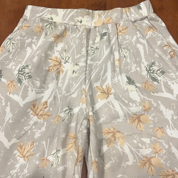 Eutten cream and grey high waisted fleece jogger sweat pants size large new - Picture 3 of 13